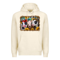 Tofu western sunflower heifers Premium Hoodie - Jasminsmagicworld