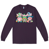 Plum Easter gnomes Long Sleeve Tee - OliviaCreatesArt