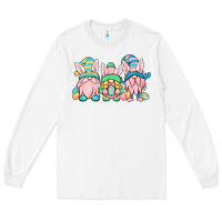 White Easter gnomes Long Sleeve Tee - OliviaCreatesArt
