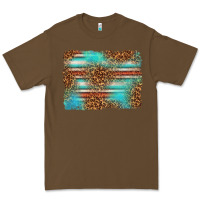 Cacao Serape and Leopard Background Premium Tee - texasbilliewilder