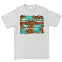 Dove Grey Serape and Leopard Background Premium Tee - texasbilliewilder