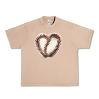 Burro Baseball ball heart Urban Heavy Tee - HowdyJamesFarm