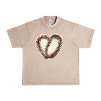 French Oak Baseball ball heart Urban Heavy Tee - HowdyJamesFarm