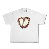 Lunar Rock Baseball ball heart Urban Heavy Tee - HowdyJamesFarm