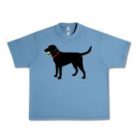 Pebble Blue Labrador Retriever Fetch, Black Lab Play Ball Urban Heavy Tee - longCreatives