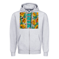 Mama Wıth Sunflowers And Gemstone Zipper Hoodie | Teevron