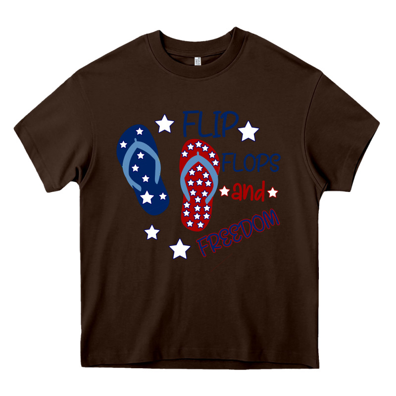 Flip Flops And Freedom Heavy Core Tee by Bettercallsaul | Teevron