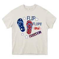 Cream Flip Flops and Freedom Heavy Core Tee - Bettercallsaul