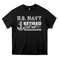 Black US Navy Retired Shirt Heavy Core Tee - longCreatives