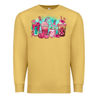 Antique Gold breast cancer  coffee cups Premium Sweatshirt - AdoDesignShop