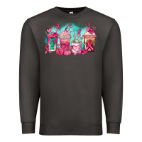 Smoke breast cancer  coffee cups Premium Sweatshirt - AdoDesignShop