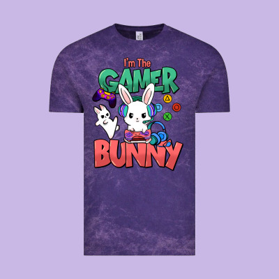 I'm The Game Bunny Easter Day Vintage Tee Designed By Howdyjamesfarm