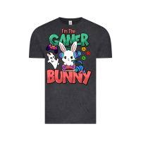 Vintage Black I'm the game Bunny Easter day Vintage Tee - HowdyJamesFarm