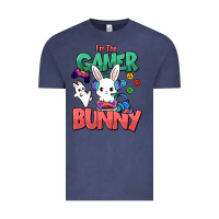 Vintage Denim I'm the game Bunny Easter day Vintage Tee - HowdyJamesFarm