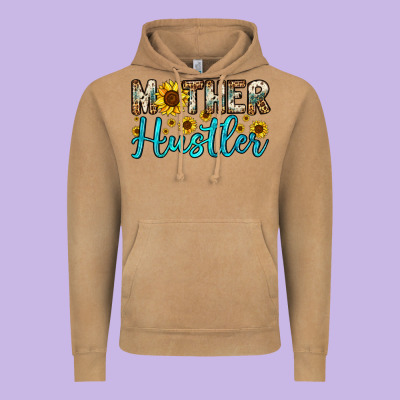 Mother Hustler Vintage Hoodie Designed By Oliviacreatesart