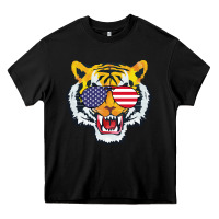 Black America Merica Tiger Heavy Core Tee - Bettercallsaul