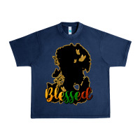 Navy Blessed black history Urban Heavy Tee - HowdyJamesFarm
