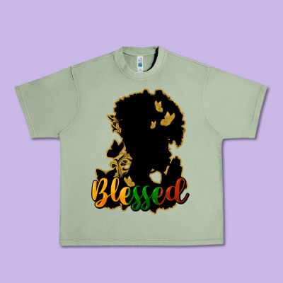 Blessed Black History Urban Heavy Tee Designed By Howdyjamesfarm