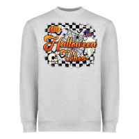 Heather Grey halloween vibes Heavyweight Sweatshirt - Artiststas