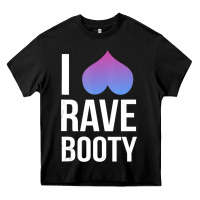 Black I Love Rave Booty I Heart Rave Tops Heavy Core Tee - longCreatives