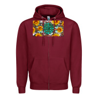Burgundy gemtone and sunflowers license plate Zipper Hoodie - Artiststas