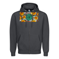 Smoke gemtone and sunflowers license plate Zipper Hoodie - Artiststas