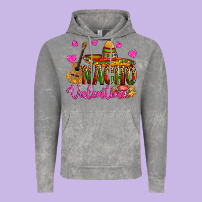 Nacho Valentine Vintage Hoodie Designed By Oliviacreatesart