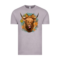 Fall Highland Cow Vintage Tee | Teevron