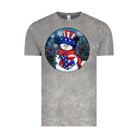 Cloud Rock Patriotic snowman ornament 4th of july Vintage Tee - HowdyJamesFarm