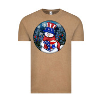 Vintage Coffee Patriotic snowman ornament 4th of july Vintage Tee - HowdyJamesFarm
