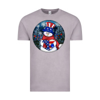 Vintage Zinc Patriotic snowman ornament 4th of july Vintage Tee - HowdyJamesFarm