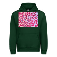Forest Green leopard background pink shimmer 3200x2400 Urban Hoodie - AdoDesignShop