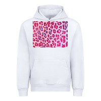 White leopard background pink shimmer 3200x2400 Urban Hoodie - AdoDesignShop