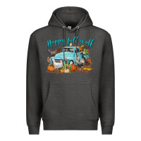 Charcoal Heather Happy Fall Y'all Premium Hoodie - LillyAllenDesigns