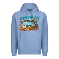 Colony Blue Happy Fall Y'all Premium Hoodie - LillyAllenDesigns