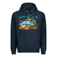 Navy Happy Fall Y'all Premium Hoodie - LillyAllenDesigns
