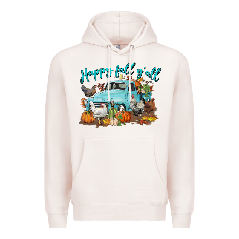 Happy Fall Y'all Premium Hoodie by LillyAllenDesigns | Teevron