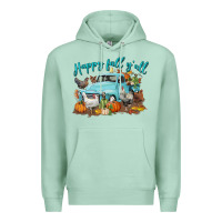 Seafoam Happy Fall Y'all Premium Hoodie - LillyAllenDesigns
