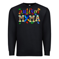 Black autism mama Premium Sweatshirt - AdoDesignShop