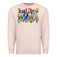 Pale Pink autism mama Premium Sweatshirt - AdoDesignShop