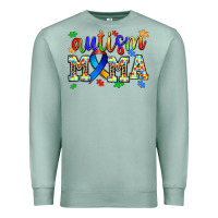 Seafoam autism mama Premium Sweatshirt - AdoDesignShop