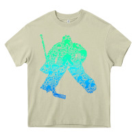 Mossy Ice Hockey Goalie Hockey Player Youth Men Kids Boys Heavy Core Tee - longCreatives