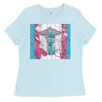 Baby Blue lpn tumbler tbs Ladies Tee - TumblerDesignByShophia