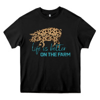 Black Life is Better on the Farm Heavy Core Tee - Bettercallsaul
