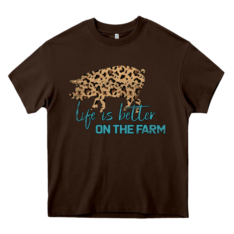 Life Is Better On The Farm Heavy Core Tee by Bettercallsaul | Teevron