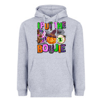 Heather Grey Hallowen Boo Heavyweight Hoodie - AdoDesignShop