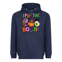 Navy Hallowen Boo Heavyweight Hoodie - AdoDesignShop
