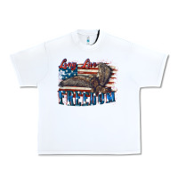 White Long live freedom 4th of july Urban Heavy Tee - CowGirlArtShop