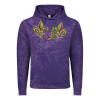 Cloud Purple skeleton hands mardi gras Vintage Hoodie - OliviaCreatesArt