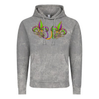 Cloud Rock skeleton hands mardi gras Vintage Hoodie - OliviaCreatesArt